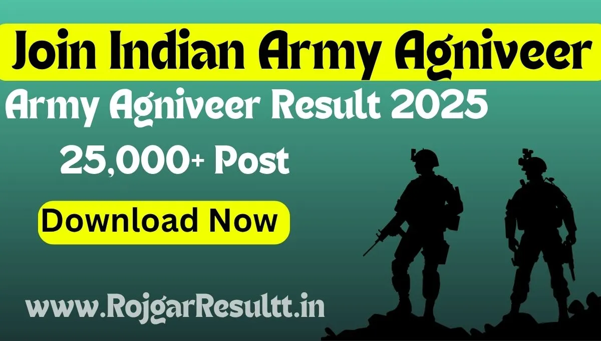 Indian Army Agniveer Result 2025